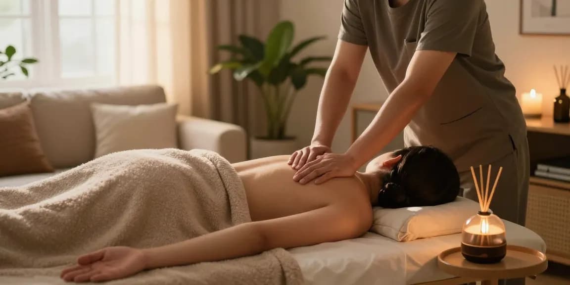 Experience 구리출장마사지 in a cozy home setting with a professional therapist ensuring relaxation.