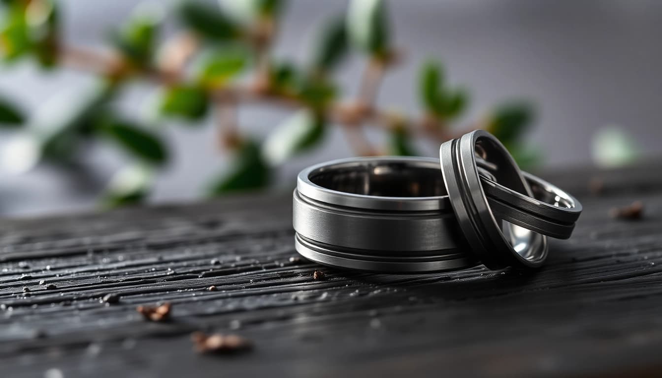 Stylish Gunmetal Wedding Bands for Men: A Guide to Modern Elegance