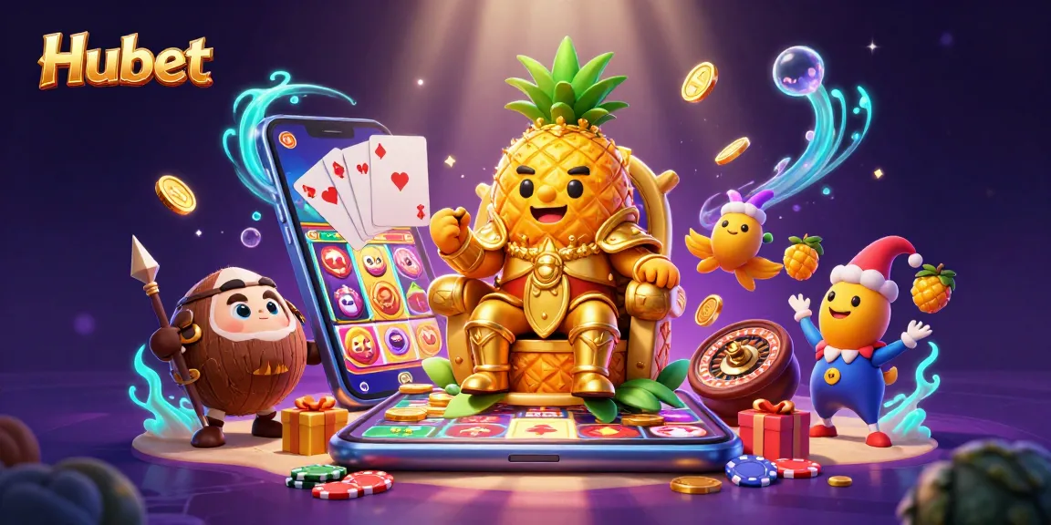 Experience thrilling gaming action on Hubet with a vibrant casino scene featuring engaging characters.
