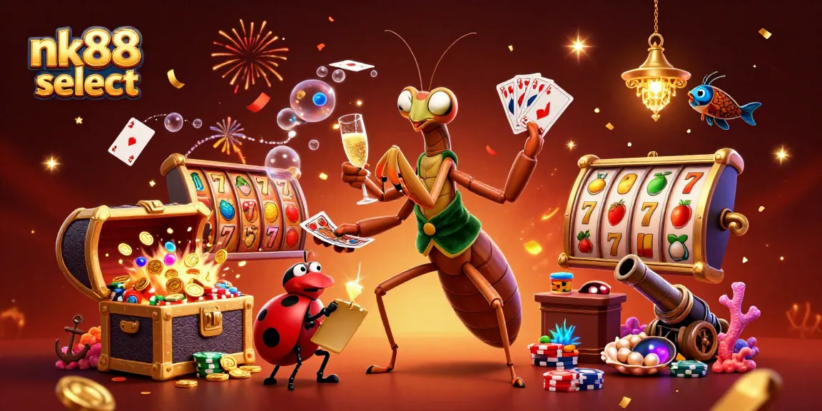 Engage in vibrant gameplay at nk88 select featuring unique casino characters immersed in action.