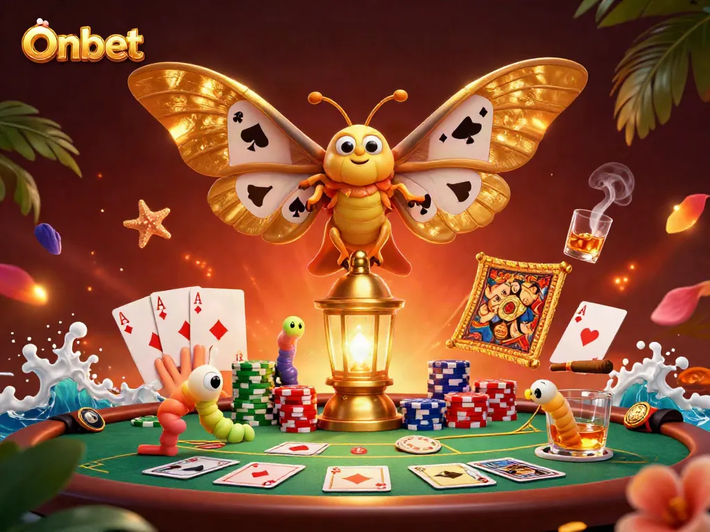 Engage with Onbet's thrilling casino experience featuring a vibrant poker scene and captivating characters.