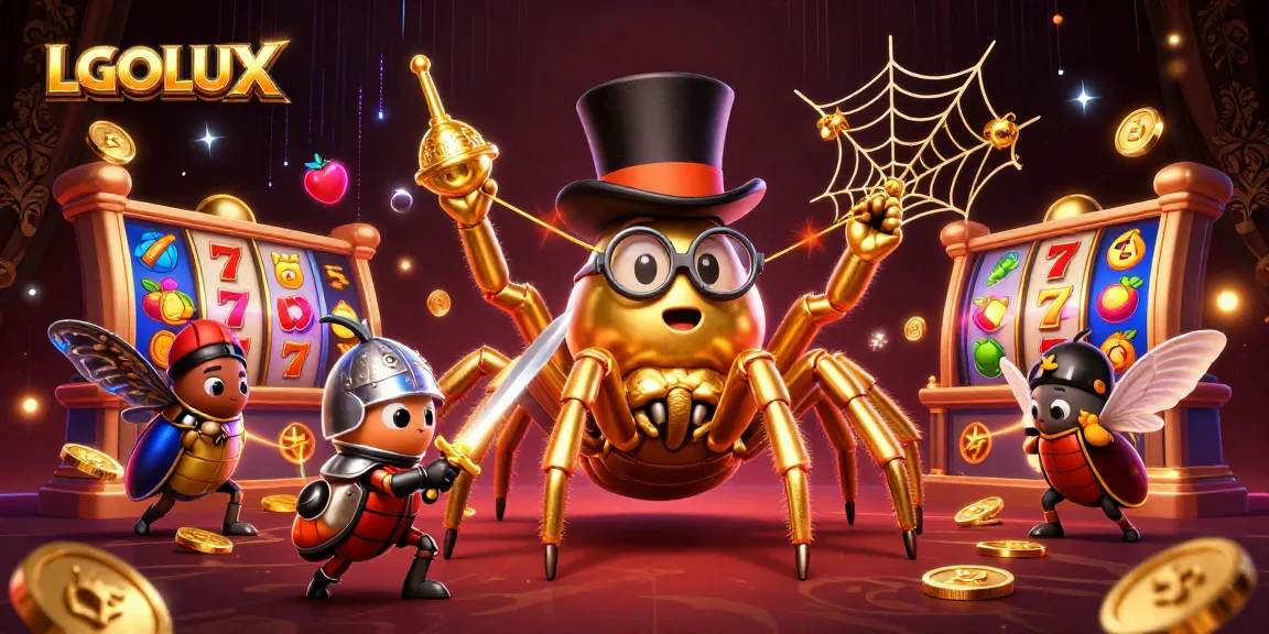 Spin to win big with LGOLUX, showcasing a vibrant slot scene filled with thrills and golden rewards.
