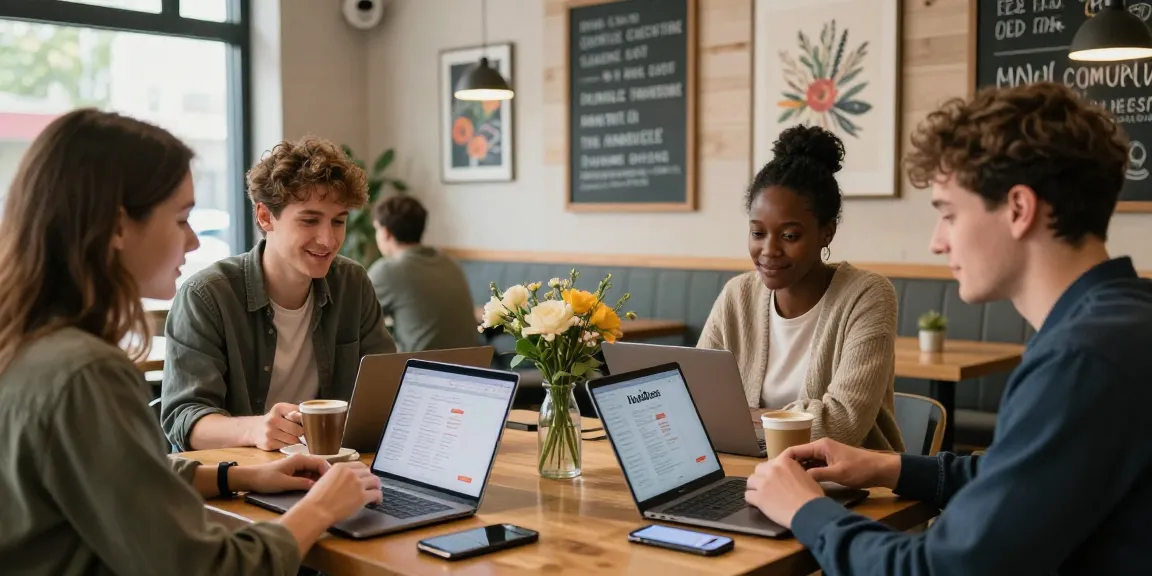 Engaging conversation between singles using the HundRoses app in a cozy café setting, emphasizing genuine connections.