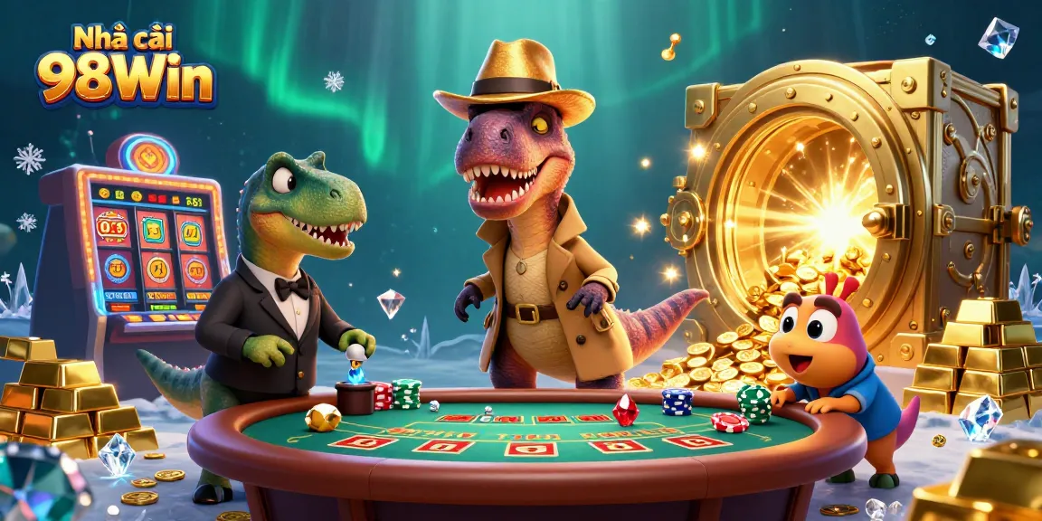 Thrive at Nhà cái 98Win with virtual table games featuring cool dinosaurs for an unforgettable experience.