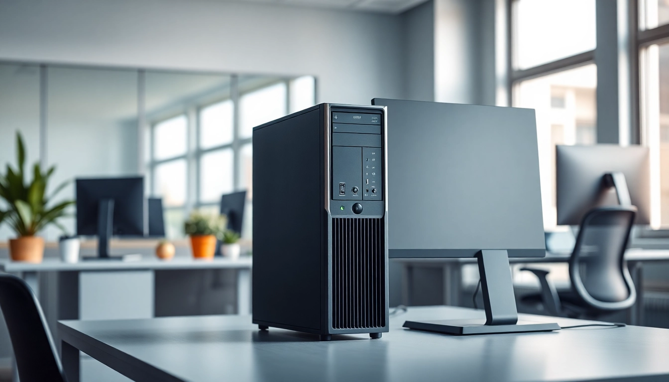 Δημιουργία ενός refurbished pc σε μοντέρνο γραφείο με καθαρές γραμμές και minimal αισθητική.