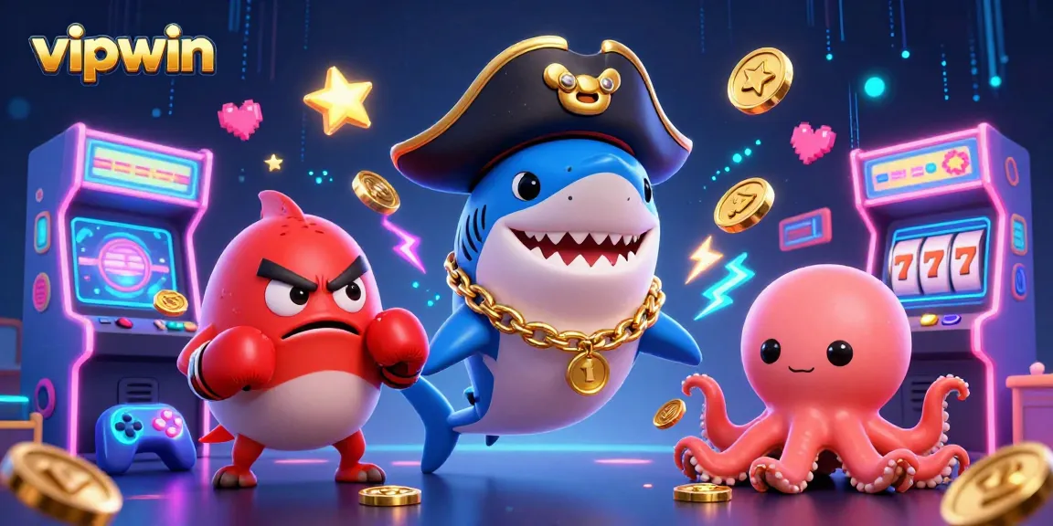 Experience the excitement of vipwin casino with vibrant characters and dynamic gaming elements.