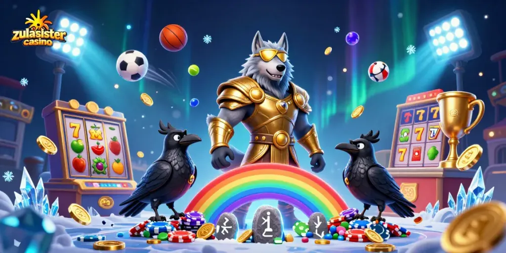 Experience exciting gameplay and bonuses at zulasistercasino with vibrant 3D illustrations of Norse characters.