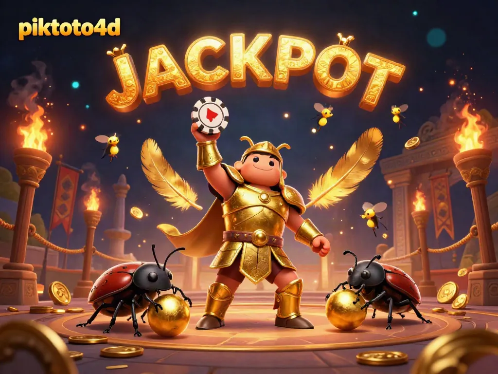 Experience excitement with piktoto4d as a hercules beetle champions over virtual poker.