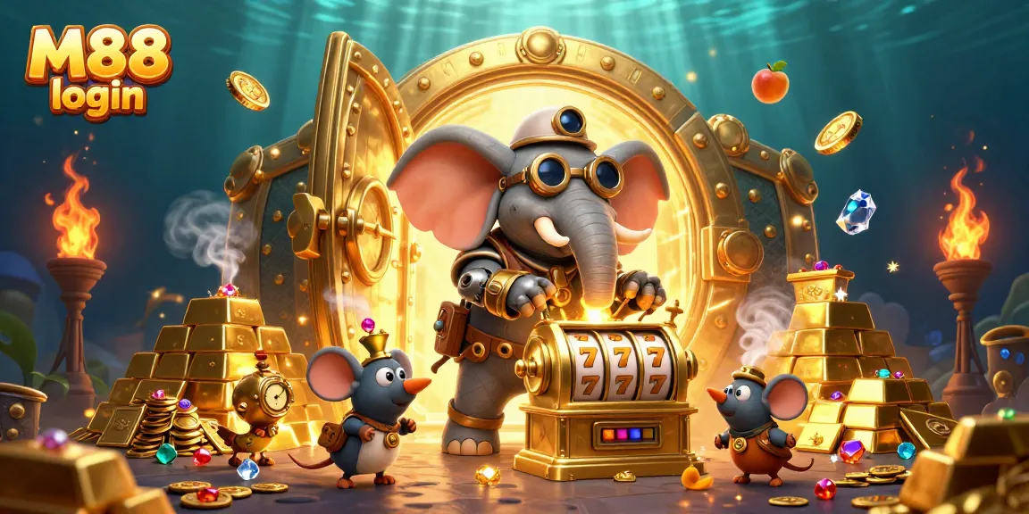 Experience thrilling slots at M88 login with steampunk-themed gaming extravaganza.