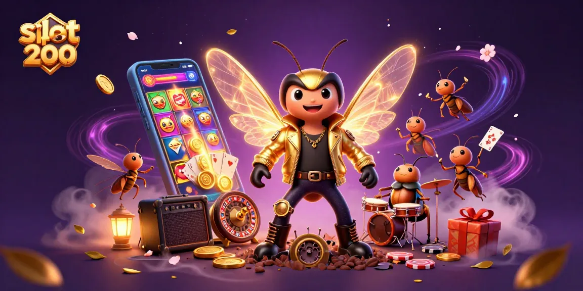 Experience thrilling action with slot bet 200 in this vibrant 3D casino scene filled with excitement.