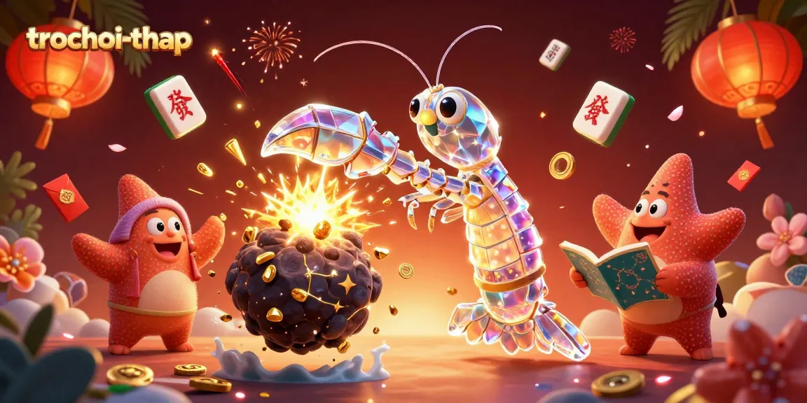 Engage with trochoi-thap in a vibrant 3D dynamic scene as players conquer challenges.
