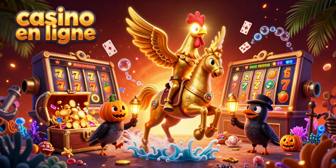 Gagnez au casino en ligne avec des symboles de machines à sous, enrichis d'éléments lumineux dans un décor dynamique.