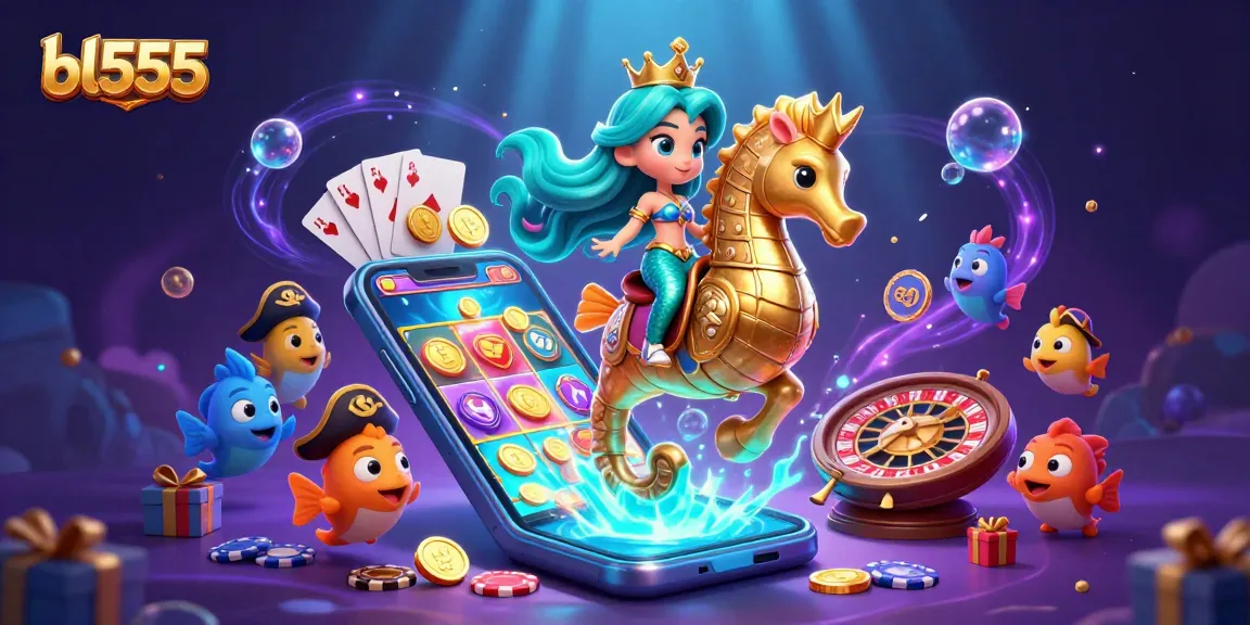 Win big at bl555 with an exciting underwater casino adventure featuring a mermaid and thrilling games.