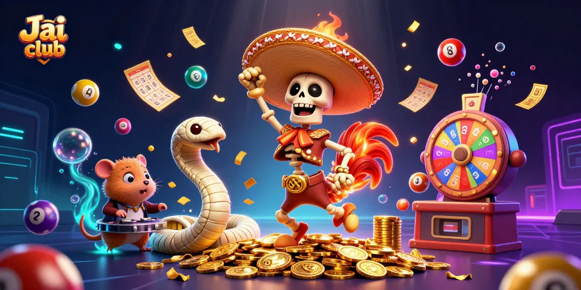 Experience the thrill of Jai club with vibrant lottery balls and gaming excitement!