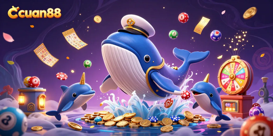 Menangkan permainan dengan cuan88 melalui ilustrasi kartu bingo dan bola lotre yang dinamis.