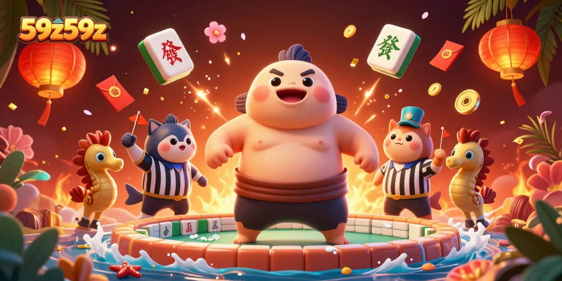 58z59z traz a diversão dos jogos com um fugu sumô em ação no cassino subaquático.