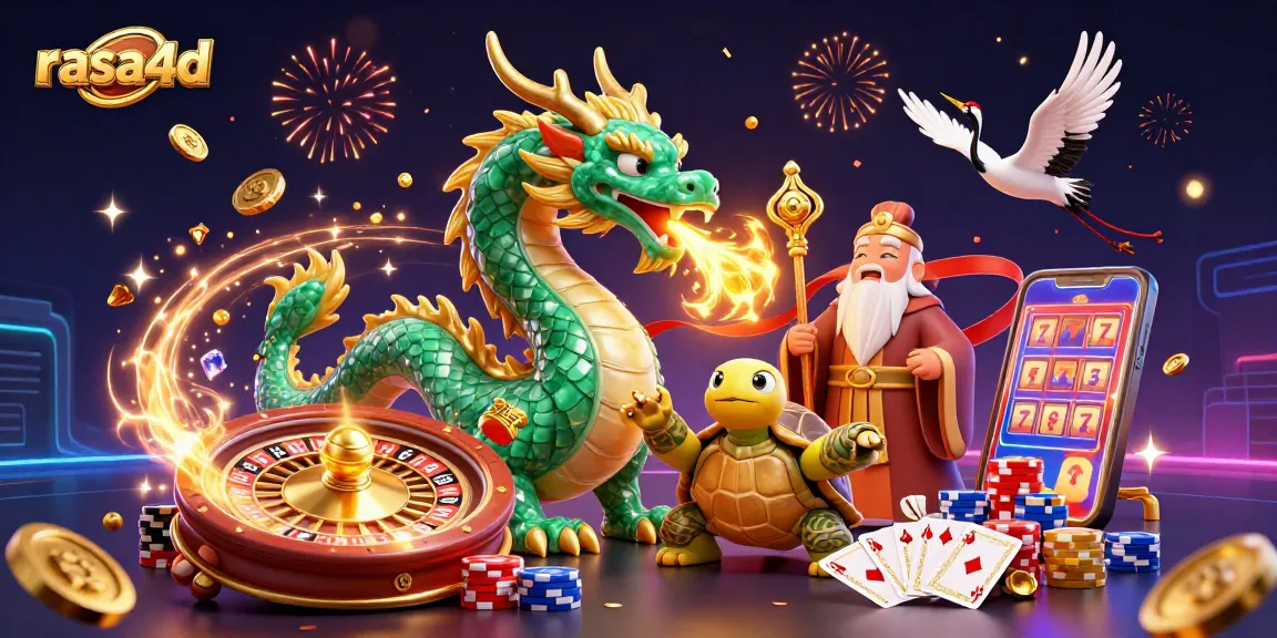Mainkan permainan kasino di rasa4d dengan keajaiban naga dan koin emas melimpah.