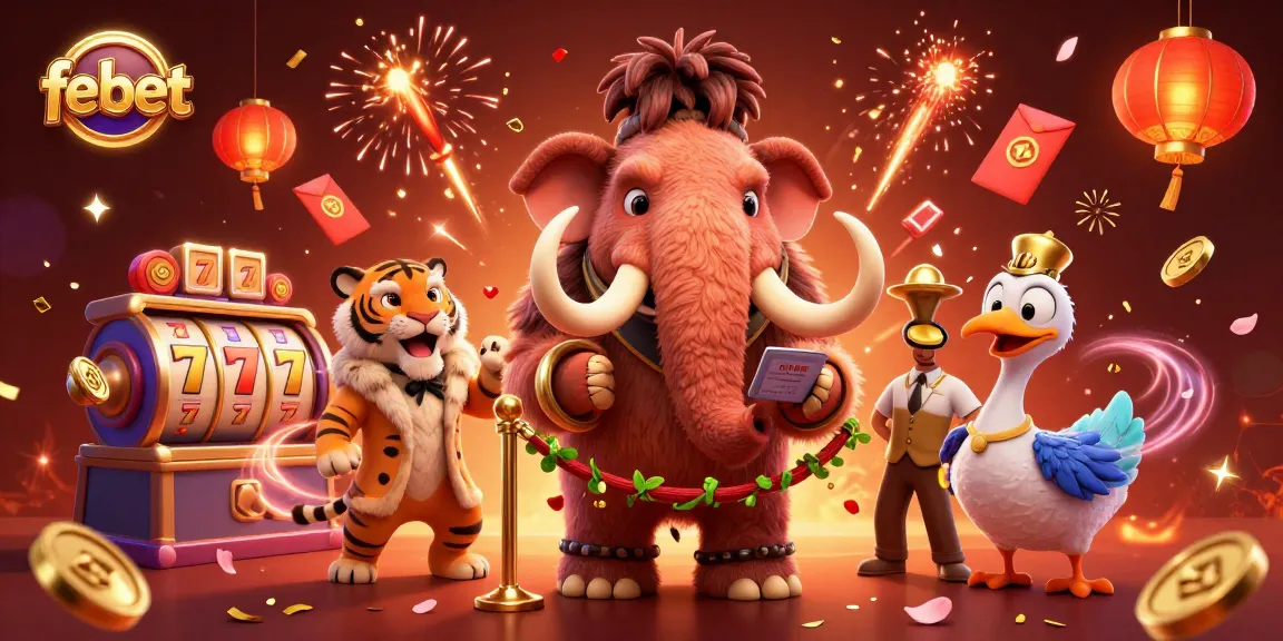 Experience thrilling slots and jackpots at febet with dynamic casino characters and celebrations.