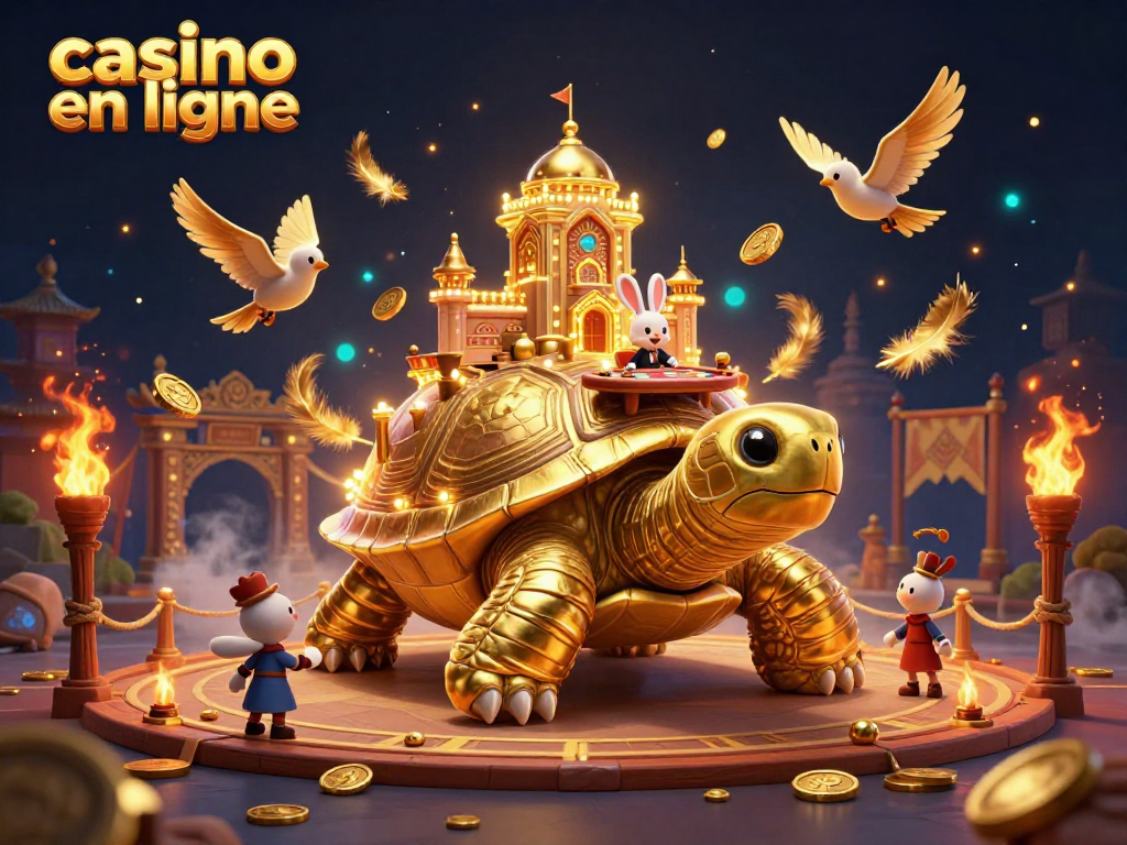 Gagnez aux jeux dans ce casino en ligne dynamique avec une tortue dorée spectaculaire.