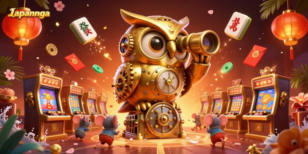 Experience thrilling gameplay at Lapannaga with slot symbols and vibrant casino elements.