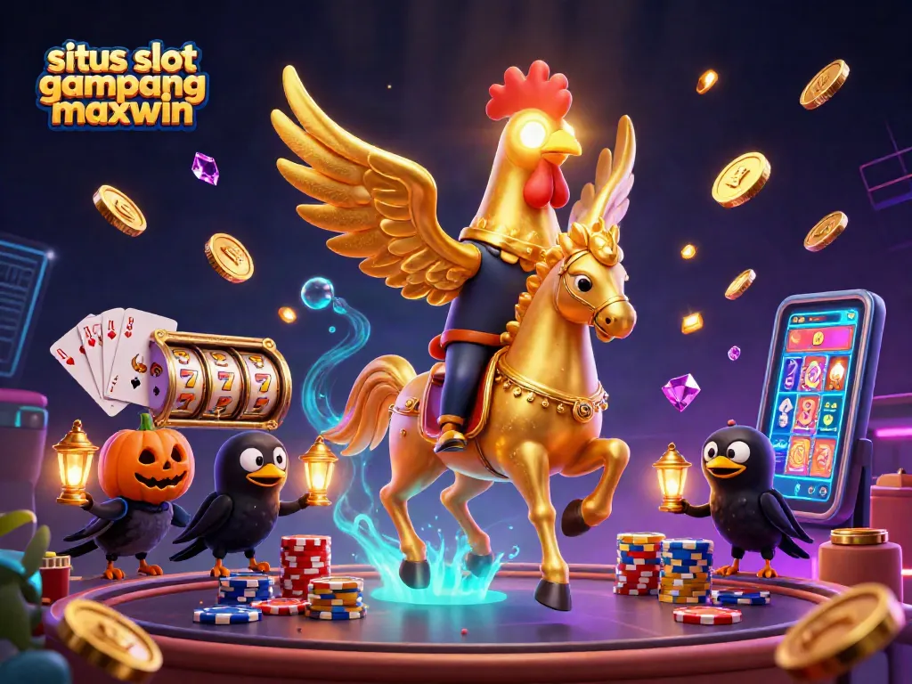 Engage in exciting gameplay at situs slot gampang maxwin with dynamic scenes from a vibrant casino.