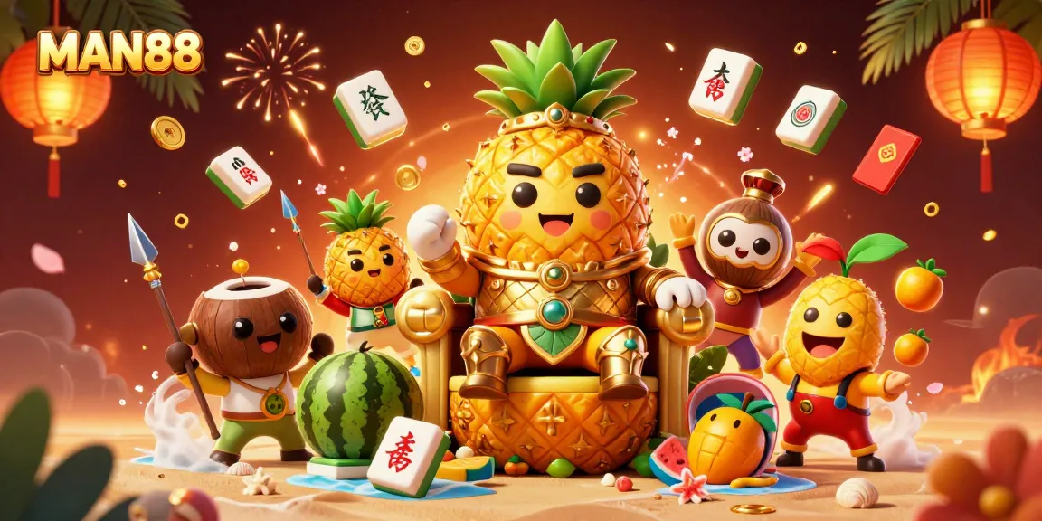 Experience thrilling gameplay at MAN88 with vibrant casino action depicted in a 3D illustration.
