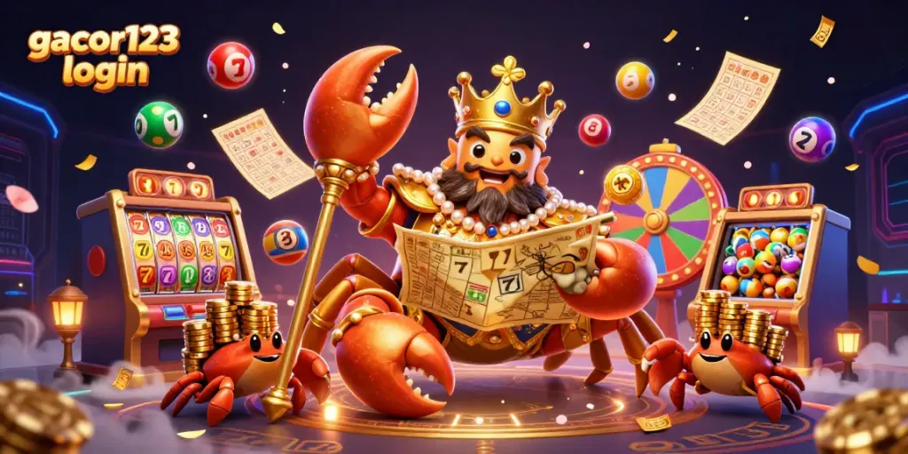 Experience thrilling wins and immersive gameplay at gacor123 login with golden crab emperor and vibrant game elements.
