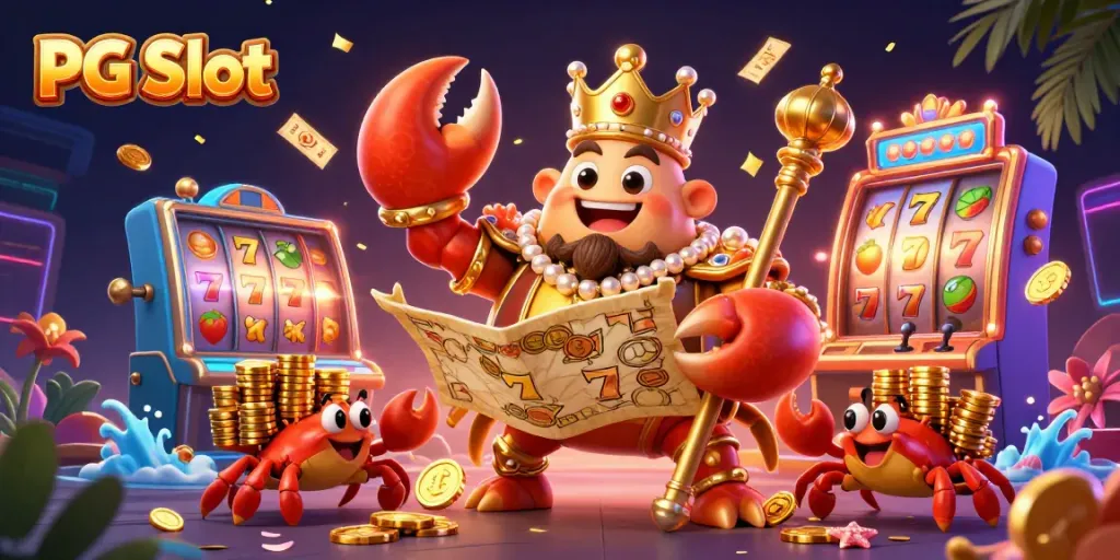 Menangkan PG Slot dengan krab emas kerajaan dan elemen slot yang dinamis.