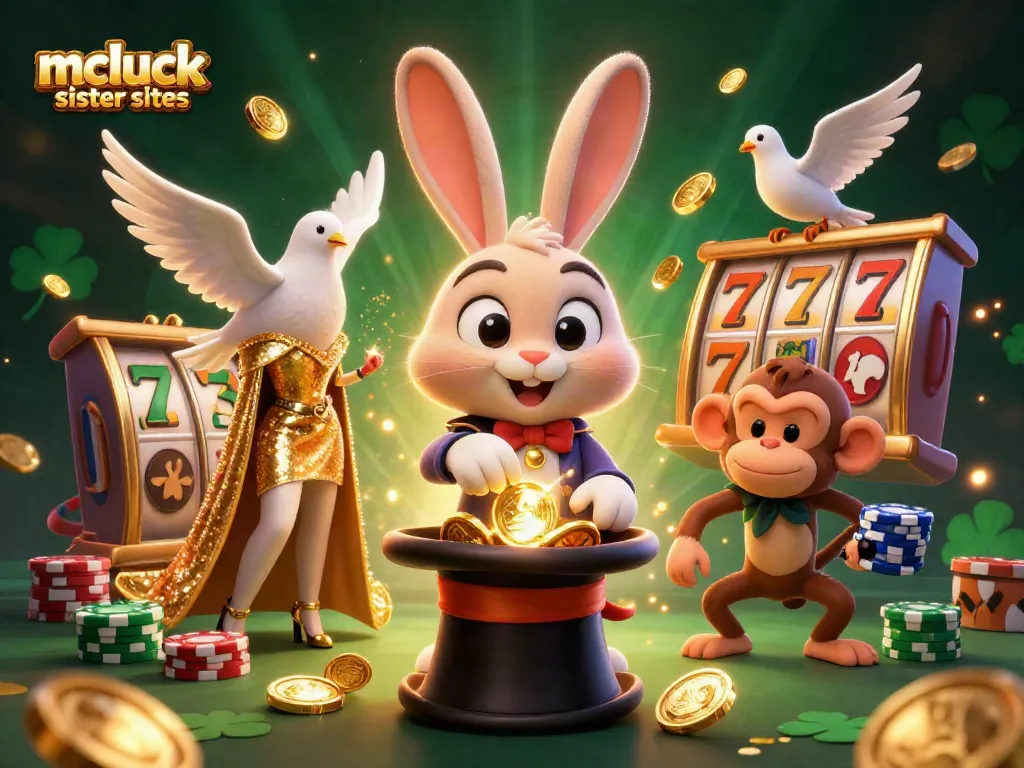 Discover mcluck sister sites while enjoying slot games in this vibrant casino scene.
