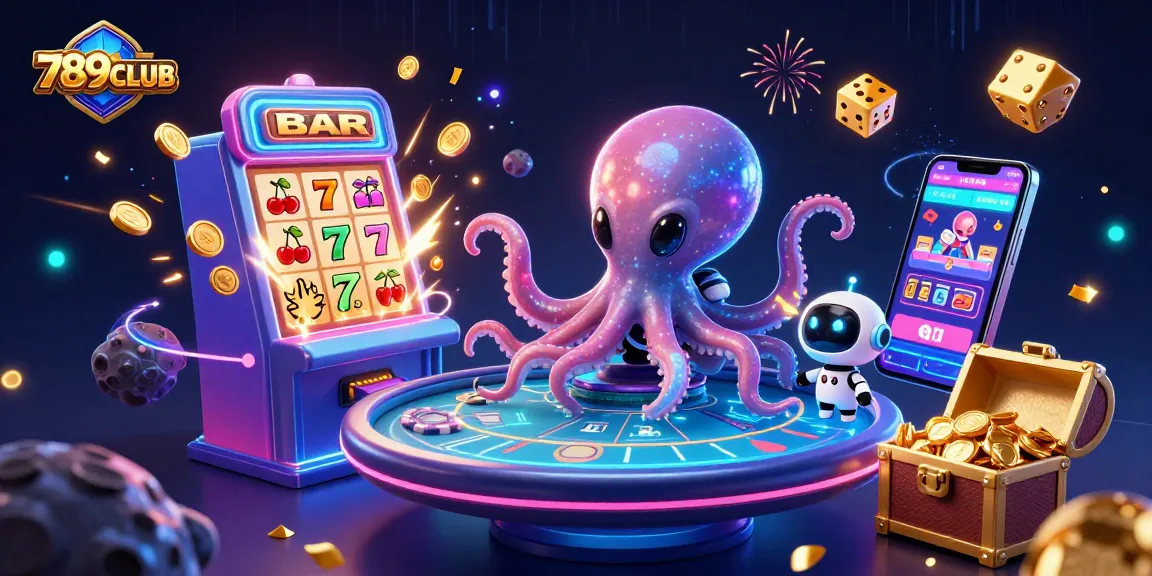 Experience thrilling wins at 789CLUB with an exciting 3D alien casino scene!