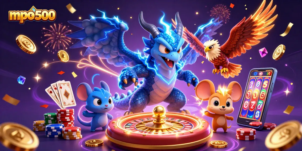 Experience thrilling mpo500 gameplay with a magical dragon and jackpot elements!