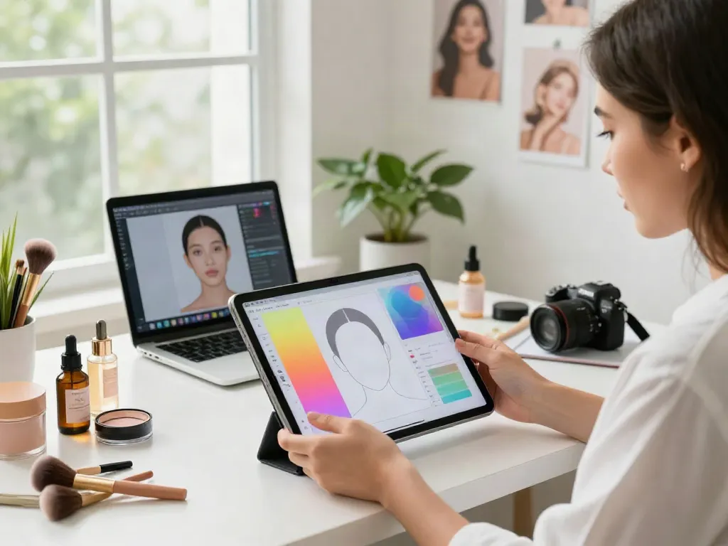 Exploring alternatives to QOVES in a modern beauty analysis workspace with AI tools and beauty products.
