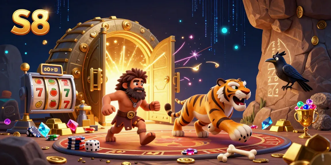 Experience thrilling gameplay at S8 with a lively 3D casino featuring ancient treasures and vibrant characters.