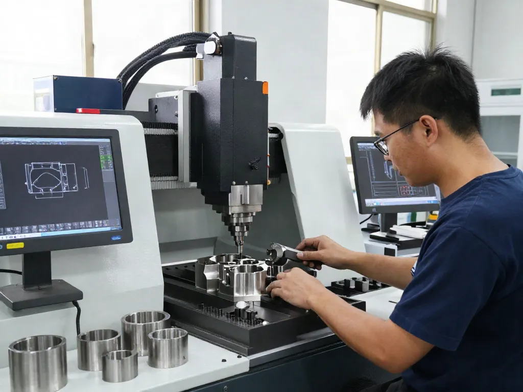 CNC stainless steel parts suppliers creating custom components in a professional machining workshop.