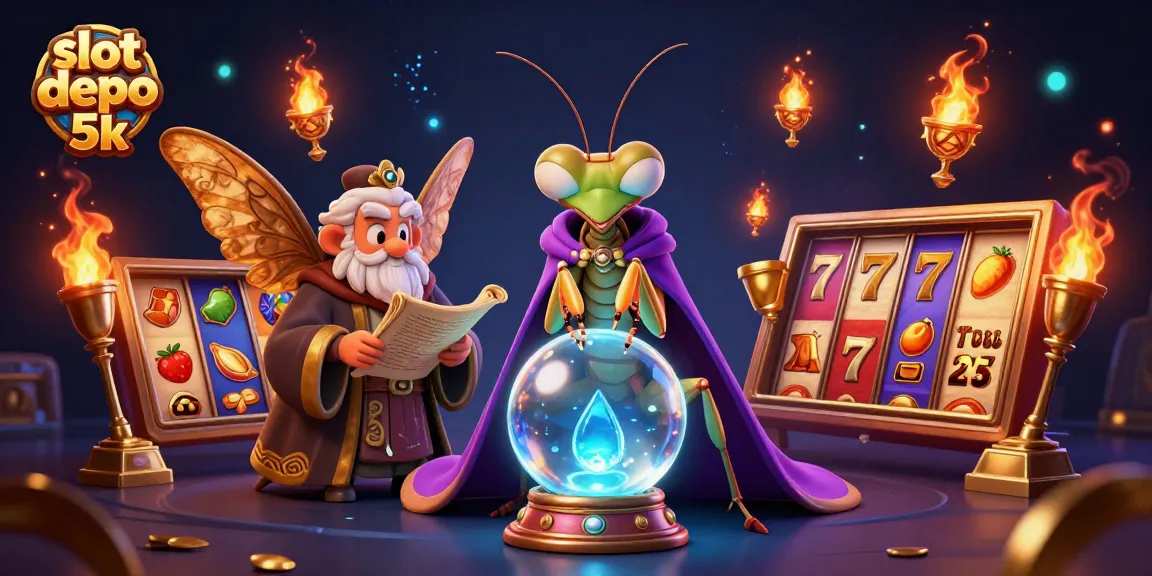 Engage with slot depo 5k for thrilling gaming and big wins with a vibrant slot machine theme.