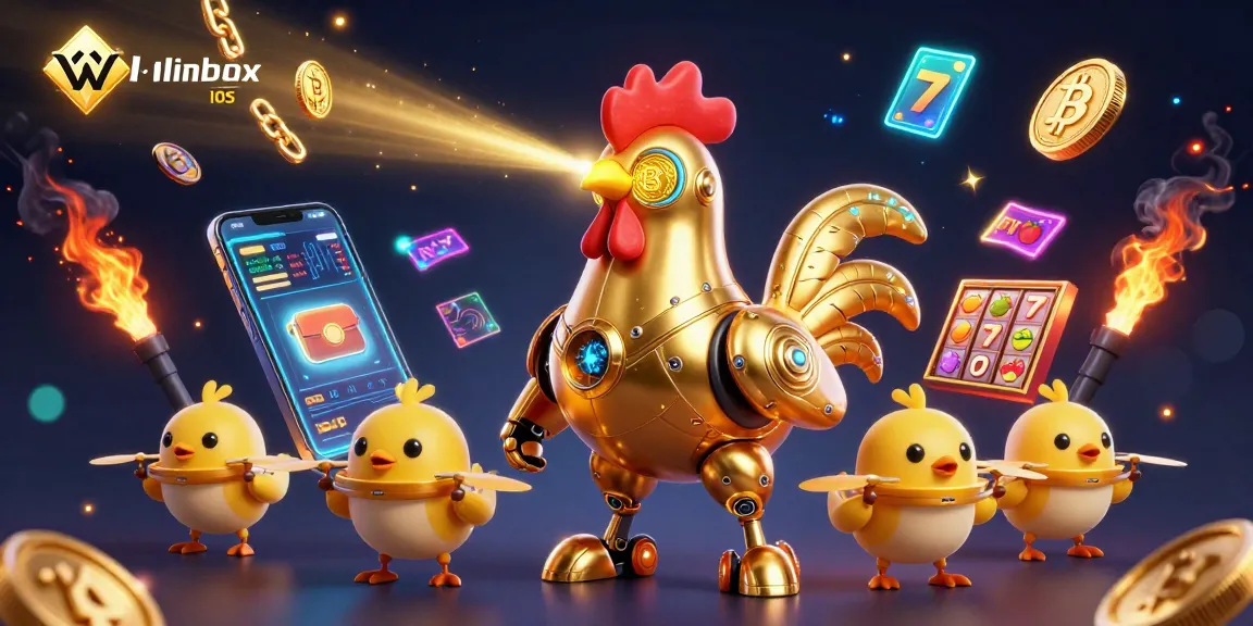 Winbox iOS offers exciting mobile access to gaming features and cryptocurrency elements in a vibrant 3D scene.