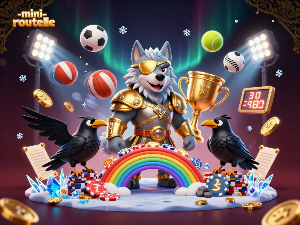 Spin the mini-roulette with Odin's wolf guiding players through exhilarating casino experiences.