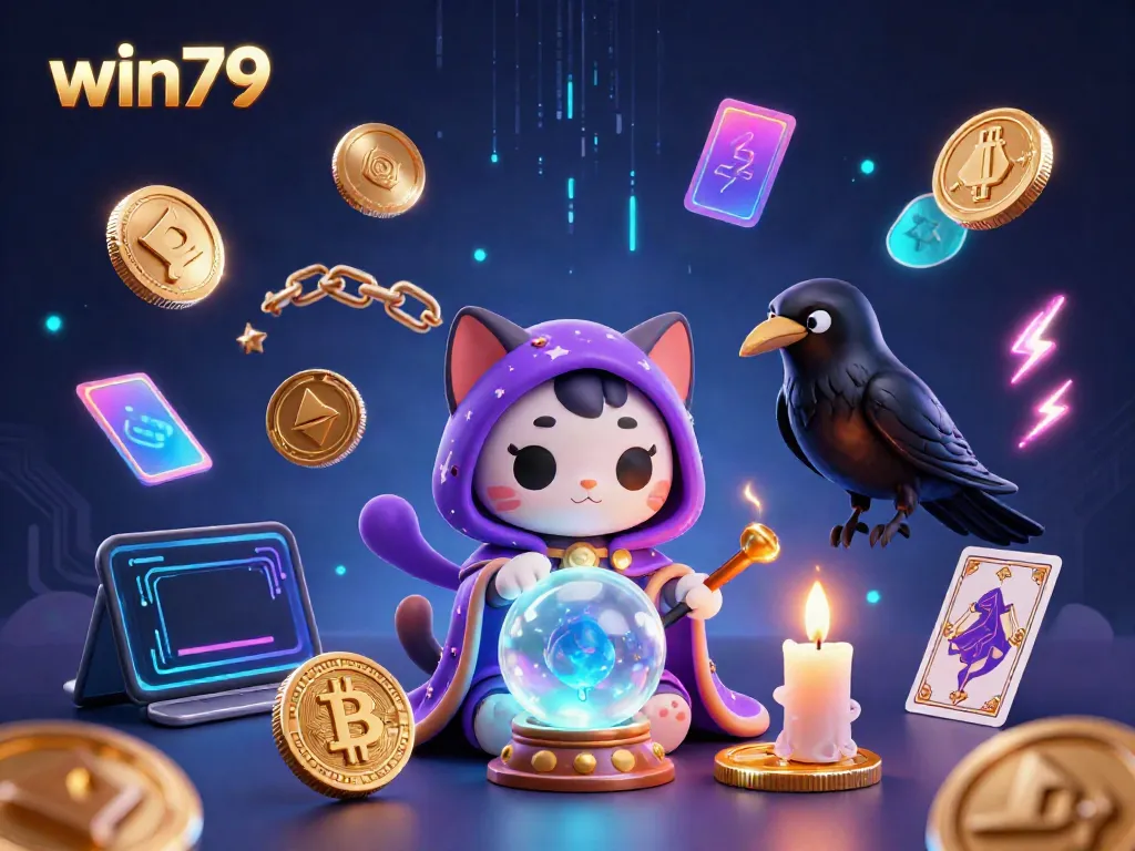 Experience win79 with mystical characters and vibrant crypto elements in a captivating digital scene.