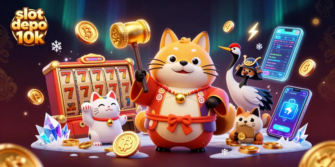 Permainan slot depo 10k dengan karakter lucu dan elemen kasino yang ceria, menghadirkan pengalaman bertaruh menarik.