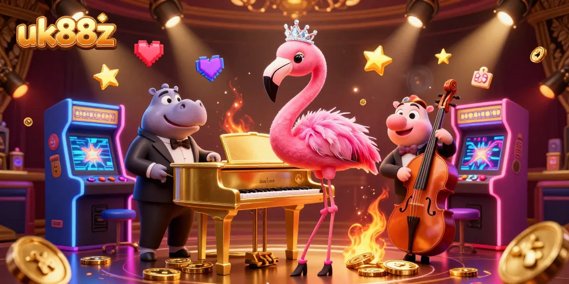 uk88z combines vibrant casino elements with a flamingo singer and hippo bassist for an exciting vibe.