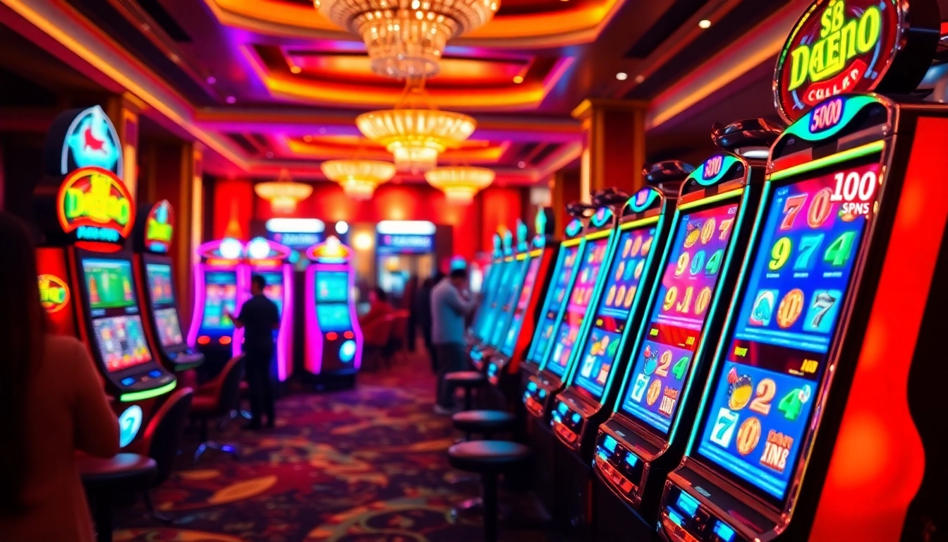 Menangkan hadiah besar dengan Slot Depo 5000 dalam suasana kasino yang meriah.