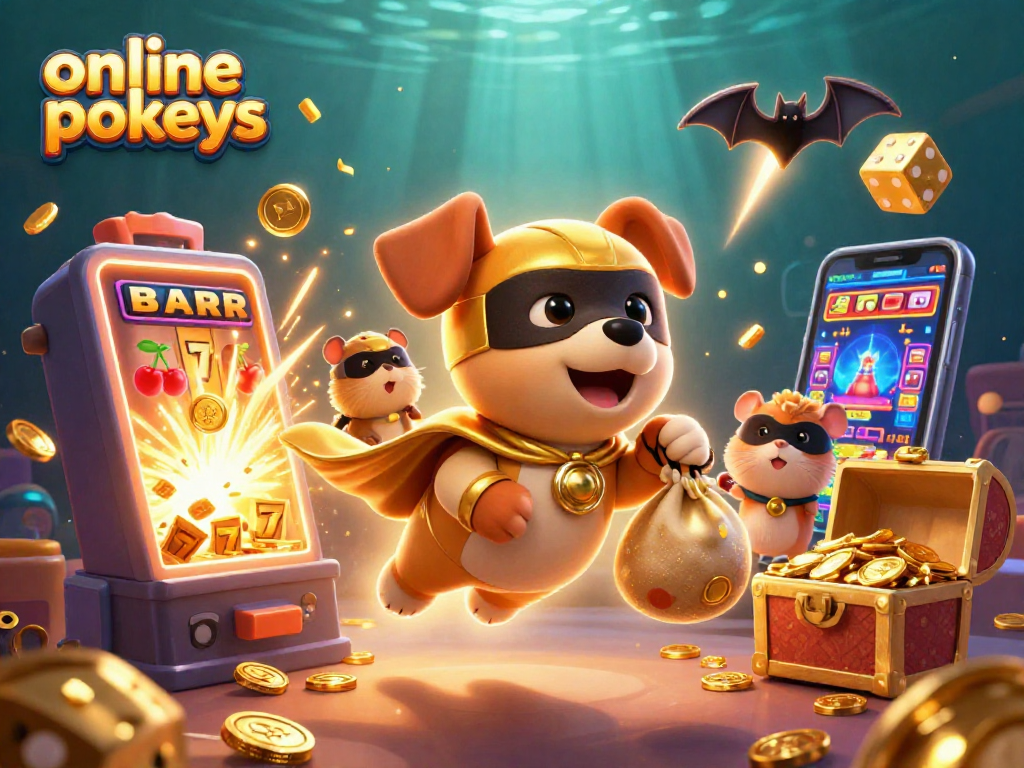 Experience thrilling online pokies wins with our superhero dog and hamster sidekick!
