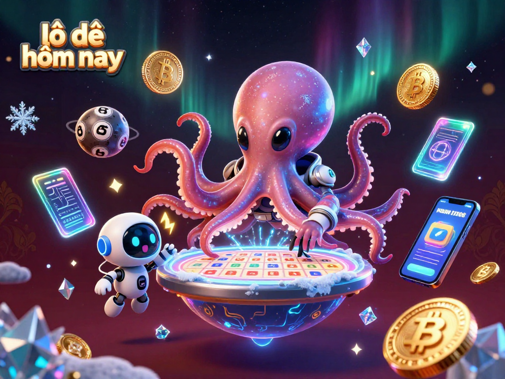 Engage with the exciting lottery scene featuring lô đề hôm nay and futuristic elements in a dynamic 3D display.