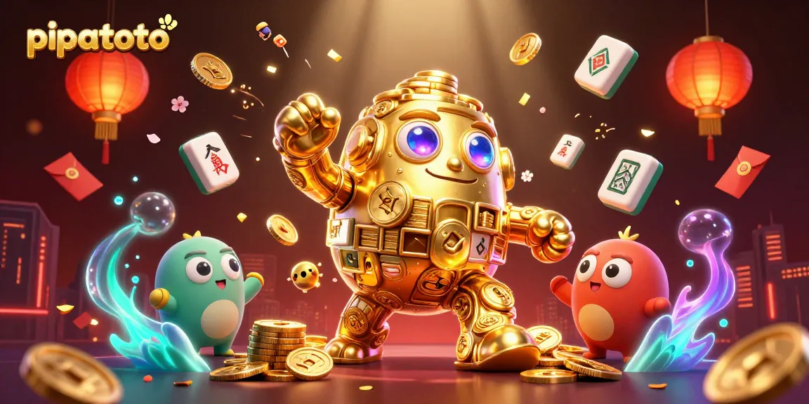 Engage with pipatoto and experience vibrant gaming action featuring a golden golem and dynamic casino elements.