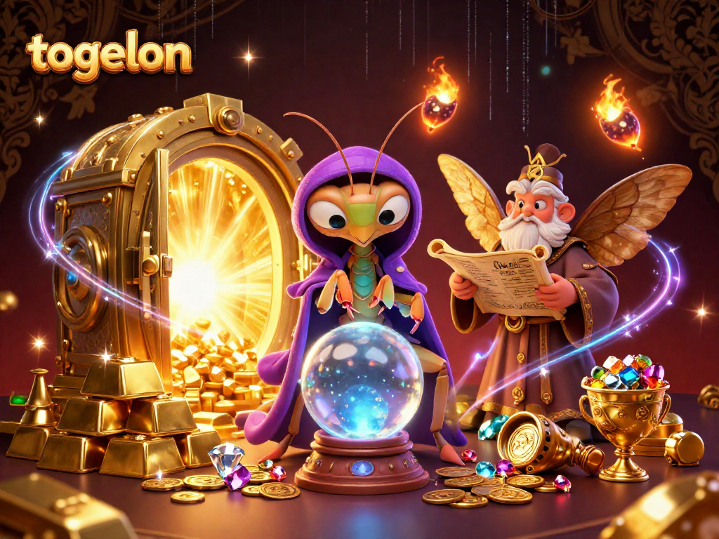 Play and win at togelon with vibrant, chance-filled lottery elements and mystical characters.