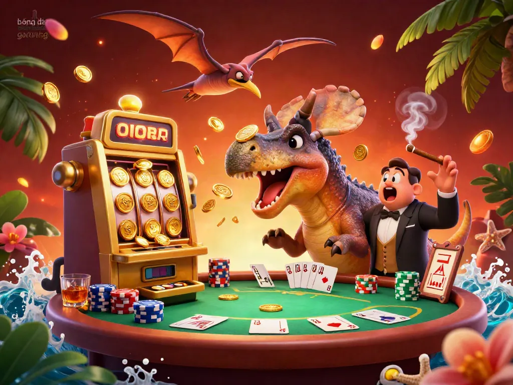 Catch the excitement of bóng đá trực tuyến gavangtv with dinosaurs and a golden jackpot!