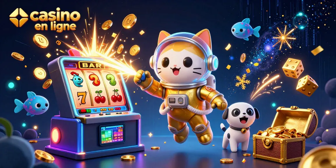 Profitez de la magie du casino en ligne avec un chat astronaute et un chien robot au milieu des jackpots.
