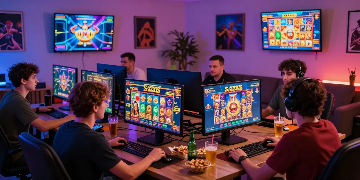 Exciting gaming scene showcasing players enjoying situs raja Slot Zeus games in a vibrant setting.