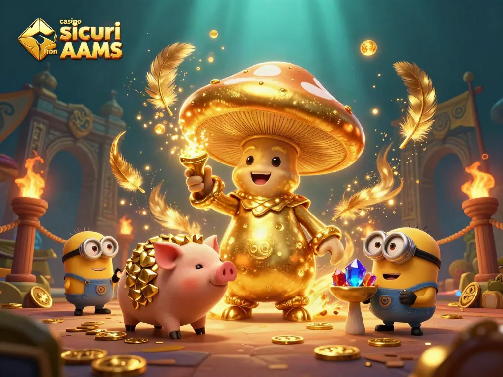 Scopri i casino sicuri non AAMS con immagini raffinate dell'incanto del gioco e tesori d'oro.