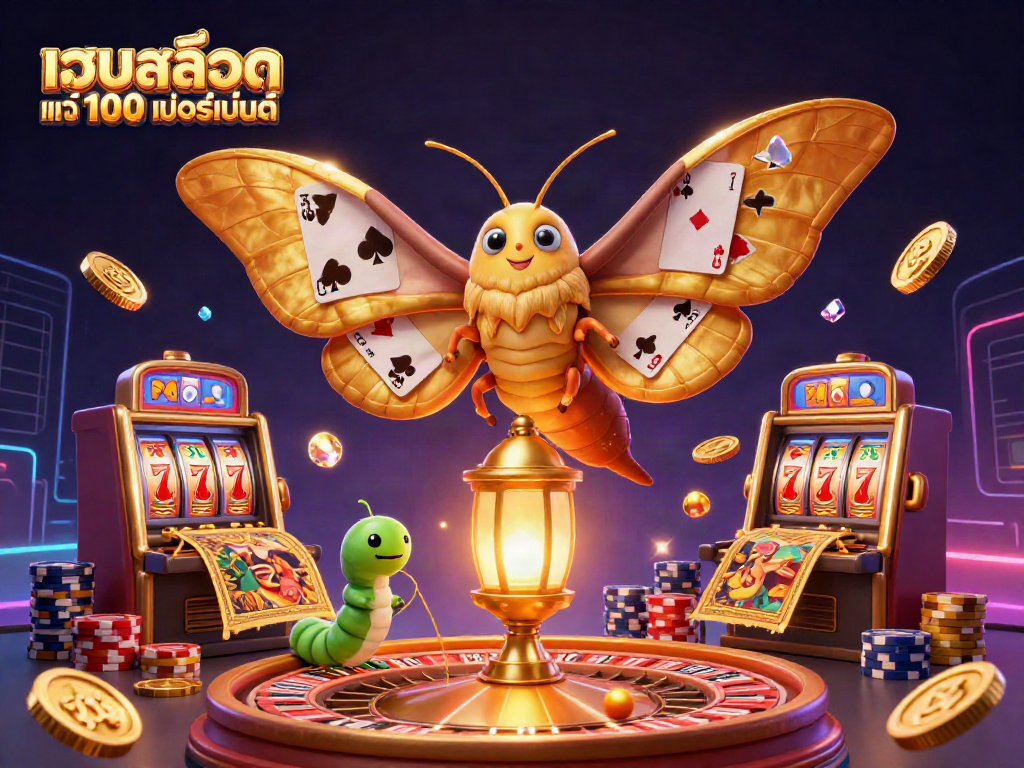 Experience thrilling gaming adventures with เว็บสล็อต แท้ 100 เปอร์เซ็นต์, featuring vibrant casino elements and immersive visuals.